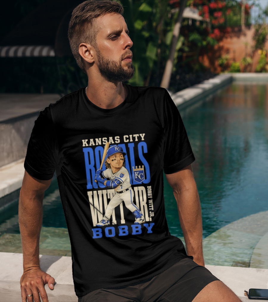 Kansas City Royals Bobby Witt Jr. MLB 2026 Caricature T-Shirt