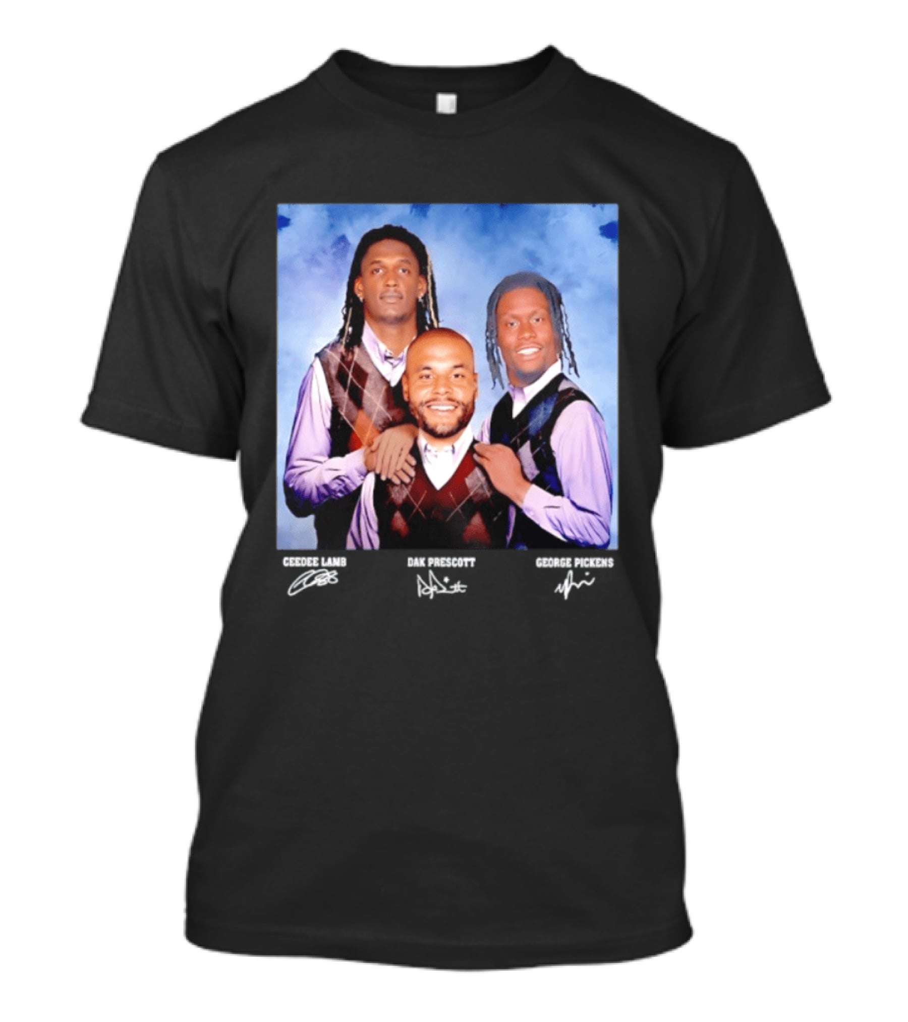 CeeDee Lamb Dak Prescott George Pickens Dallas Cowboys Pittsburgh Steelers Step Brothers T-Shirt