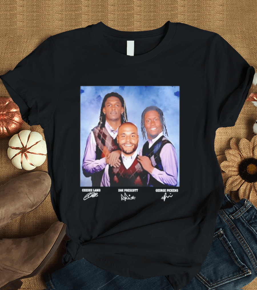 CeeDee Lamb Dak Prescott George Pickens Dallas Cowboys Pittsburgh Steelers Step Brothers T-Shirt