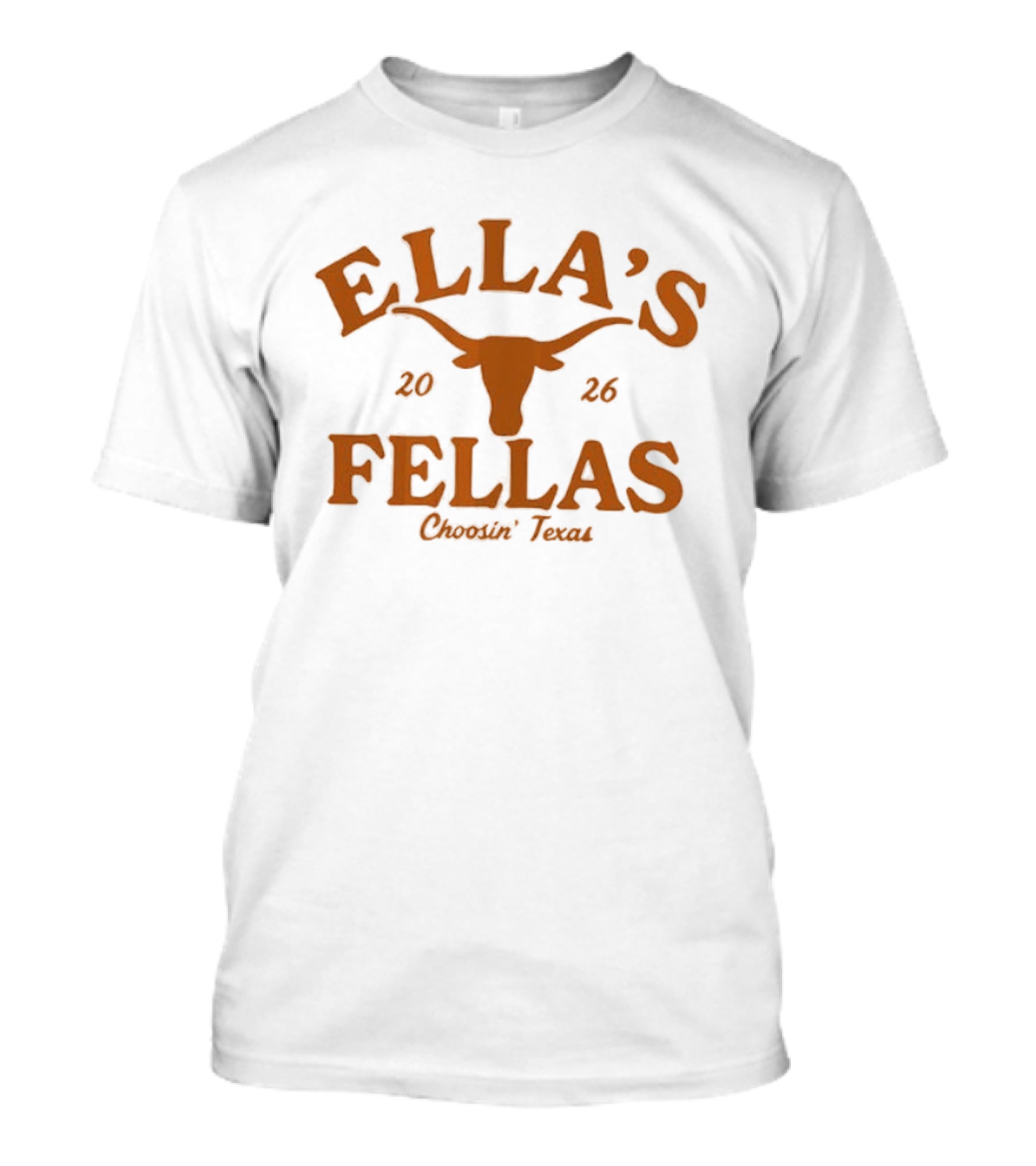 Texas Longhorns Ella's Fellas Choosin Texas 2026 Dandelion Tour Moody Center T-Shirt