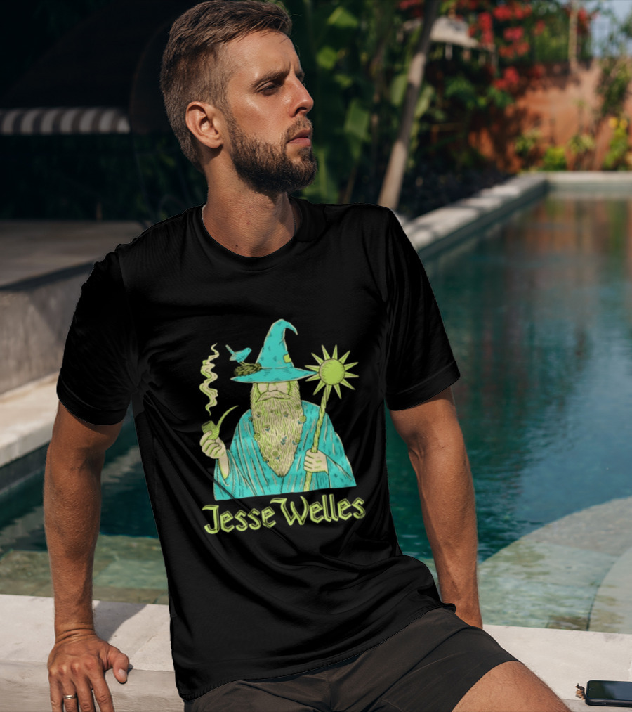 Jesse Welles Wizard Pipe Staff Bird Wizardry Magic T-Shirt