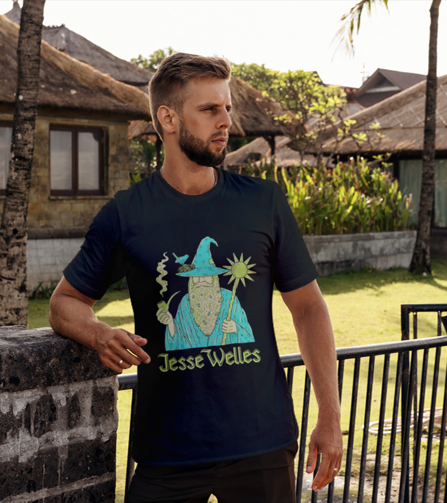 Jesse Welles Wizard Pipe Staff Bird Wizardry Magic T-Shirt
