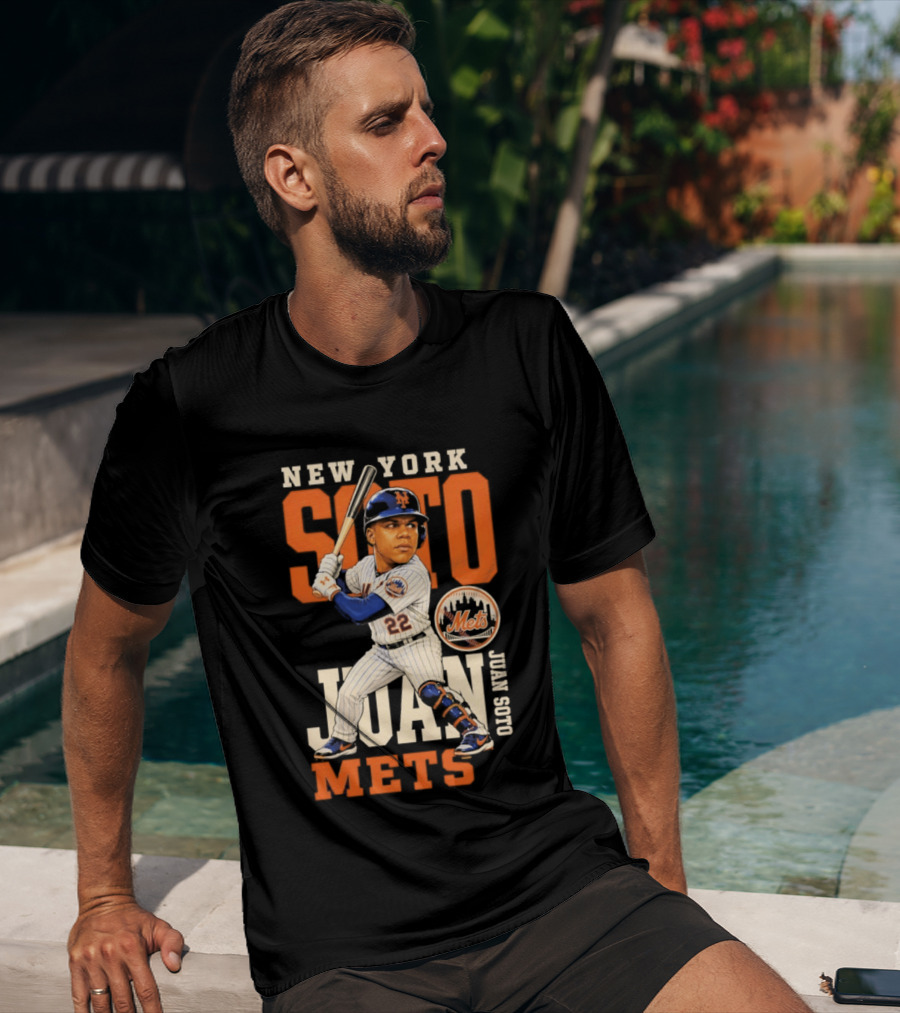 New York Mets Juan Soto 2026 MLB Season Caricature Mets T-Shirt