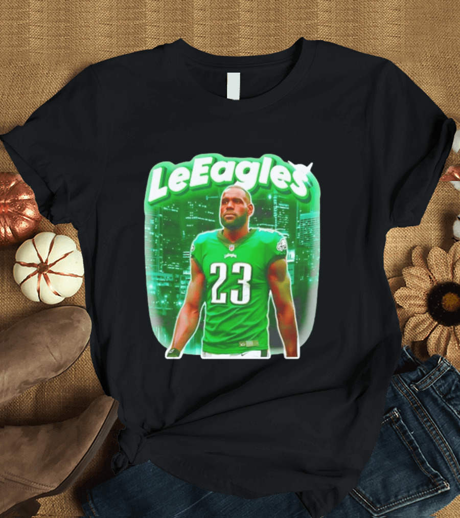LeBron James LeEagles Philadelphia Eagles 23 Jersey T-Shirt