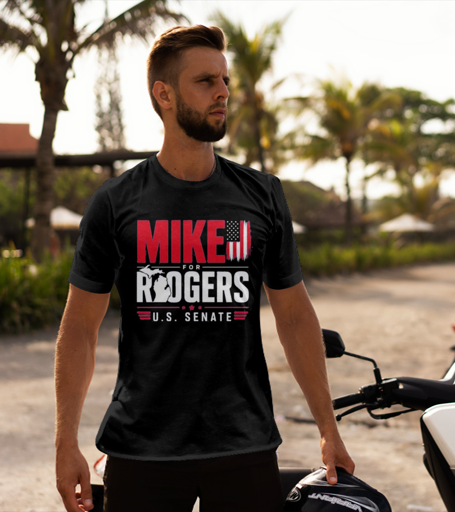 Mike Rogers U.S. Senate Campaign American Flag T-Shirt