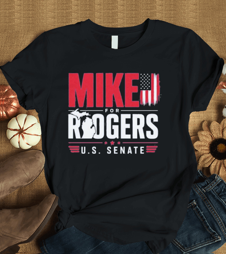 Mike Rogers U.S. Senate Campaign American Flag T-Shirt