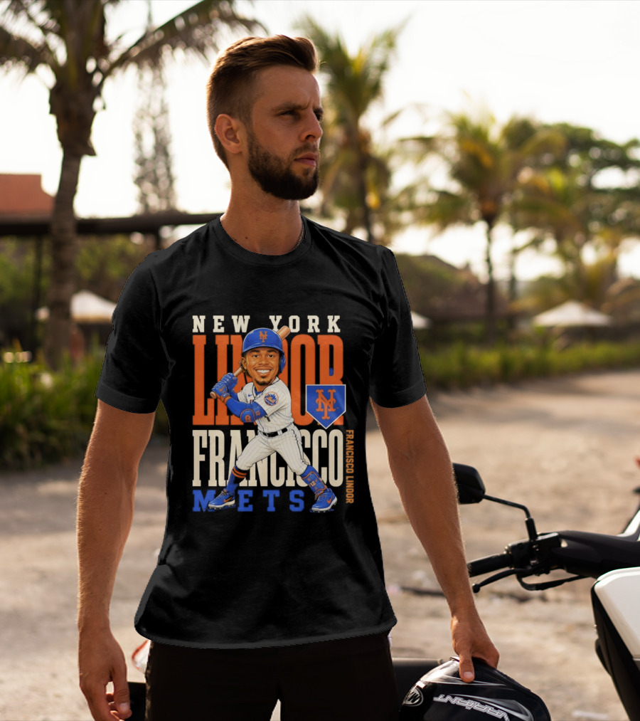 New York Mets Francisco Lindor Character 2026 MLB Season T-Shirt