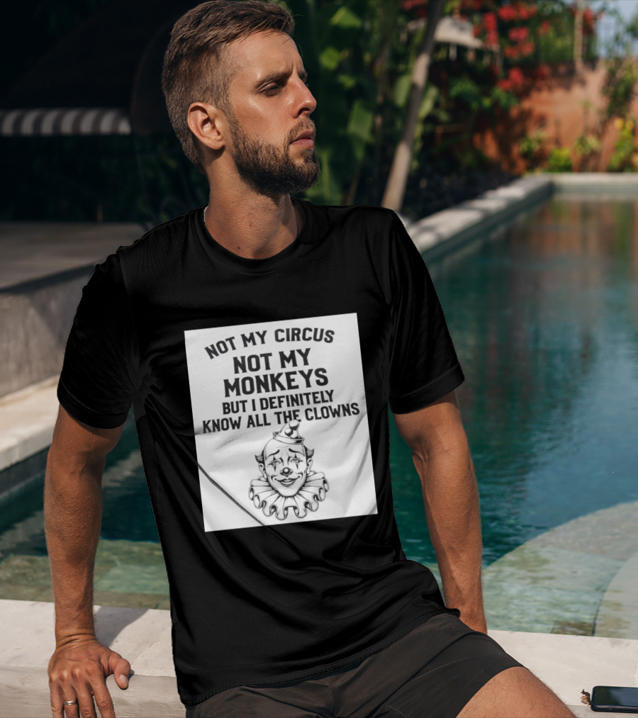 Not My Circus Not My Monkeys But I Definitely Know All The Clowns T-Shirt
