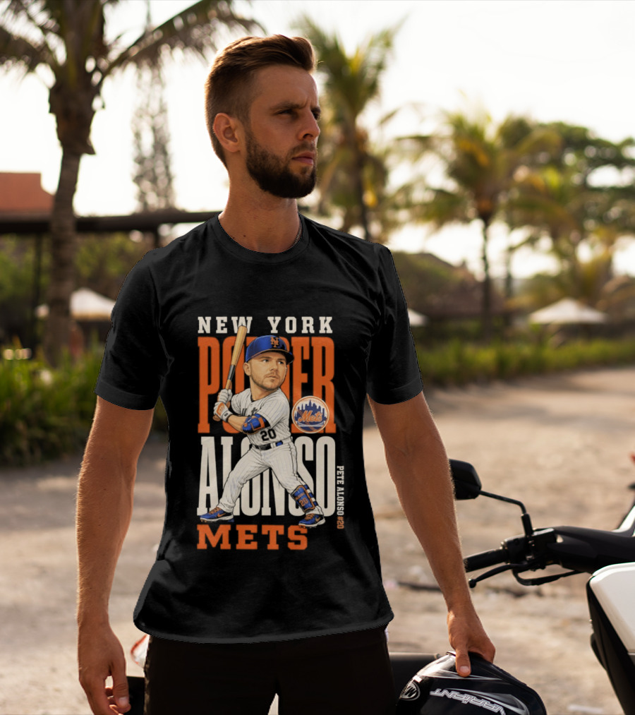 New York Mets Pete Alonso Power 2026 MLB Season T-Shirt