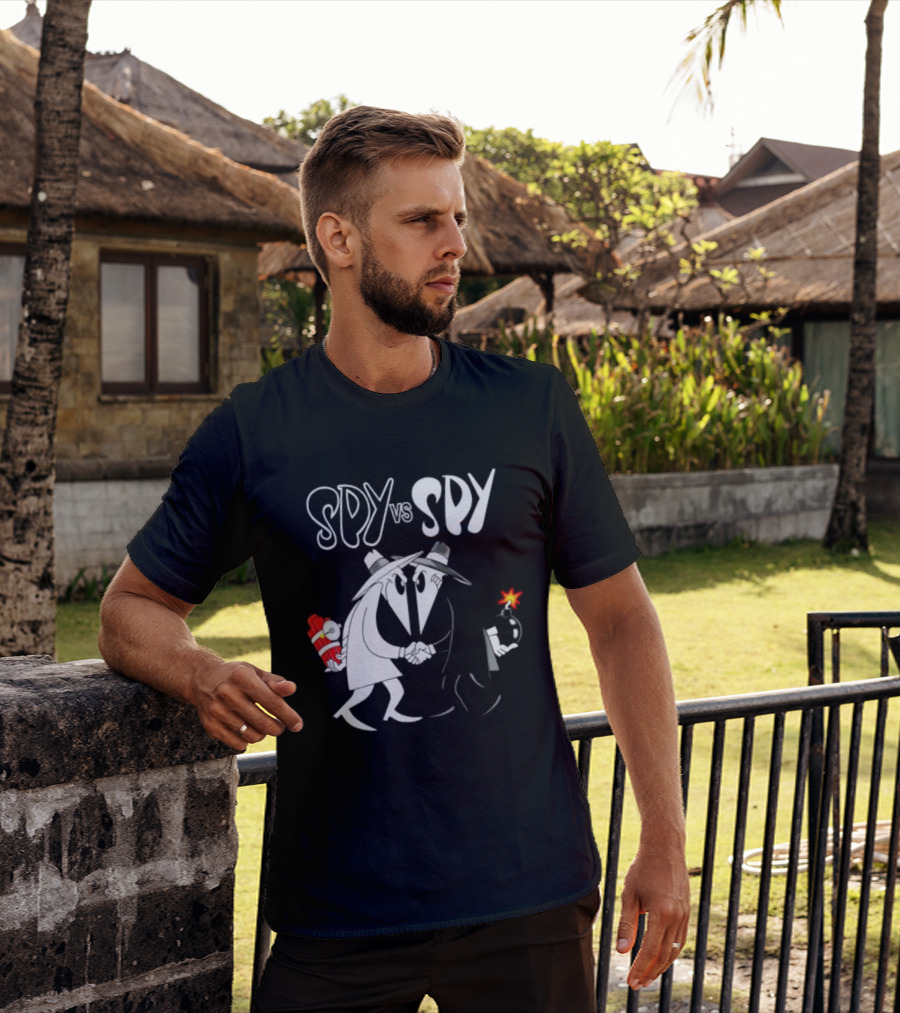 Spy Vs Spy Mad Magazine Comic Strip Cold War Classic Characters Showdown T-Shirt