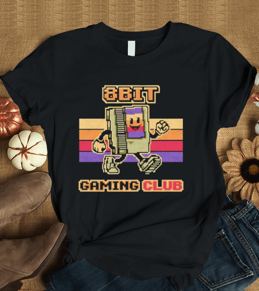 8 Bit Gaming Club Retro NES Video Games T-Shirt