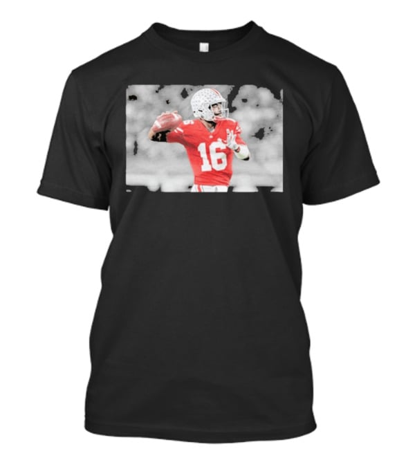 J.T. Barrett Ohio State Buckeyes #16 Football Quarterback Legend T-Shirt