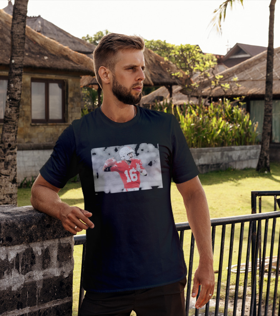 J.T. Barrett Ohio State Buckeyes #16 Football Quarterback Legend T-Shirt