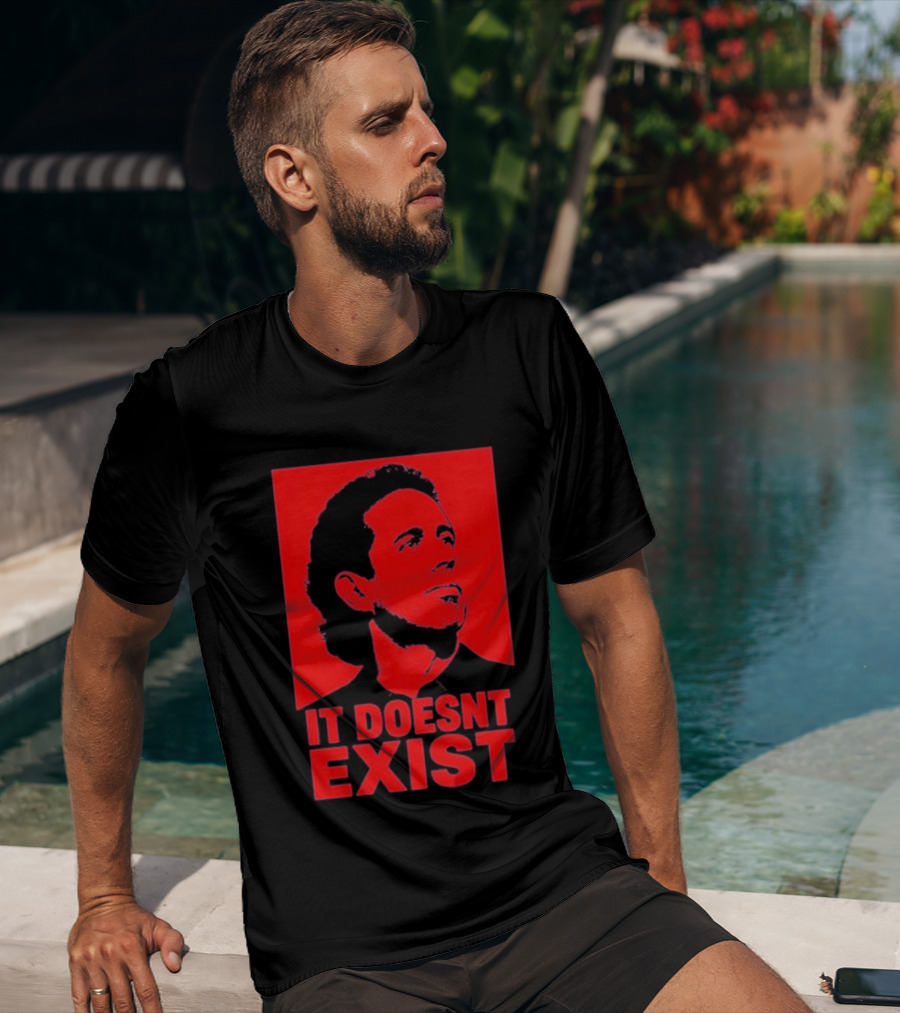 Jerry Seinfeld It Doesn't Exist Bold Red T-Shirt