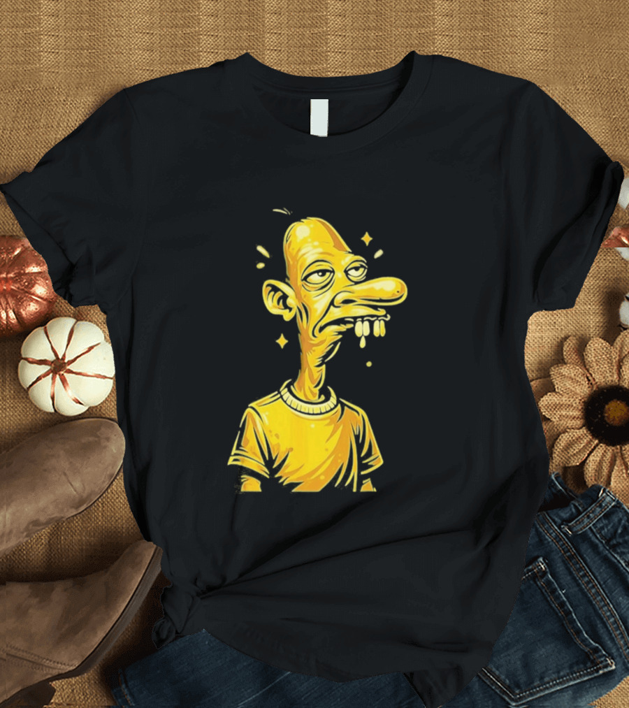 Neegy Manny Gold Statue Cartoon Character Original T-Shirt