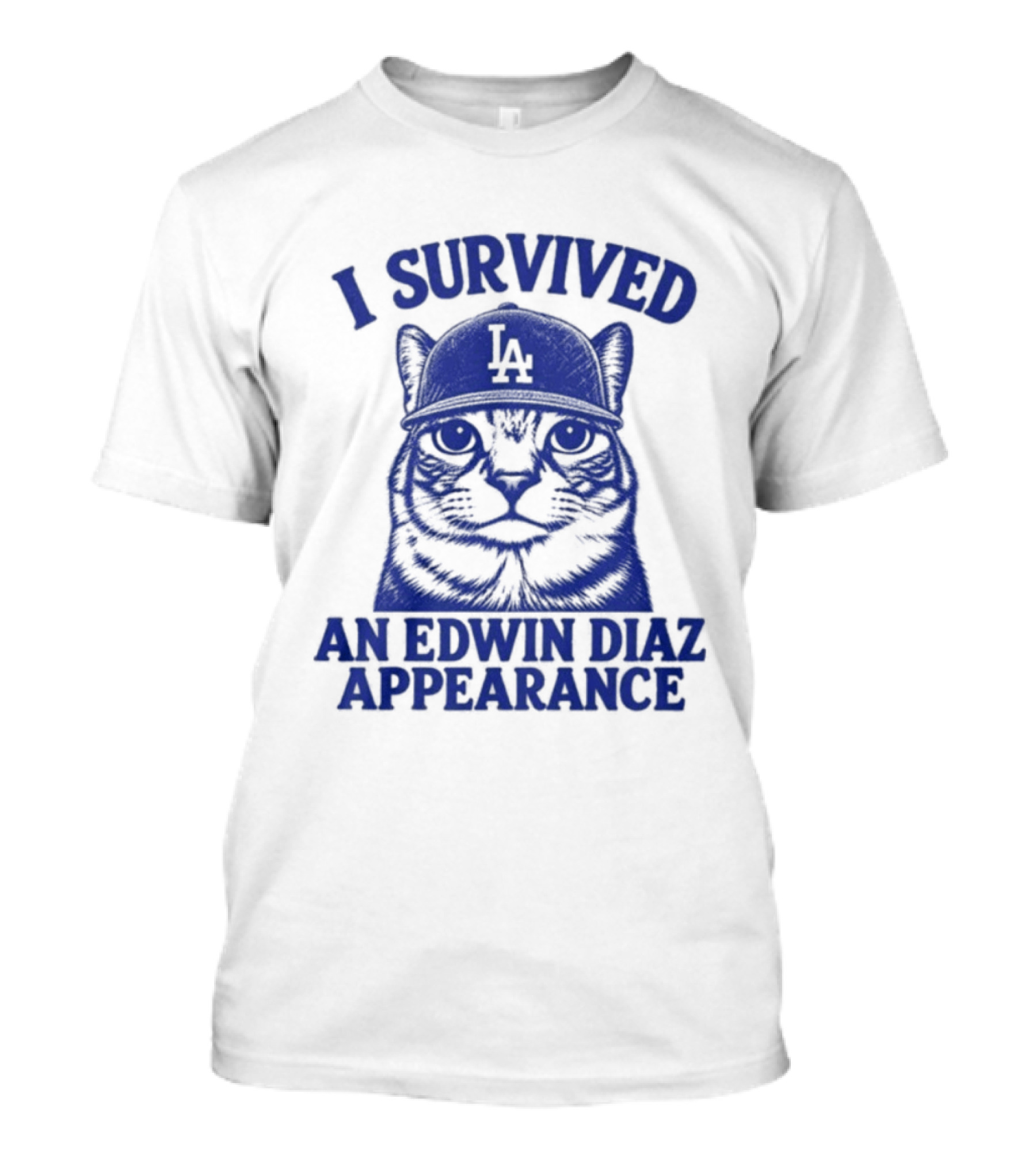 I Survived An Edwin Diaz Appearance LA Cat T-Shirt