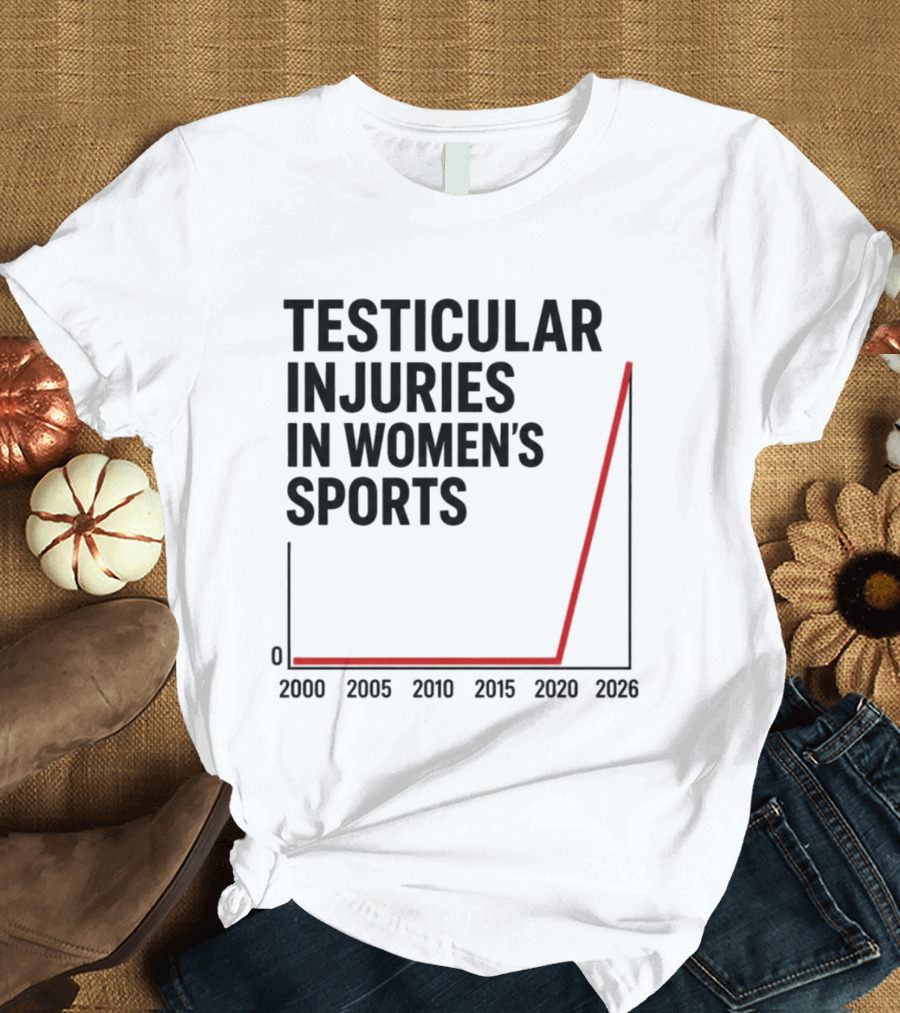 Testicular Injuries In Women's Sports 2000 2026 Graph T-Shirt