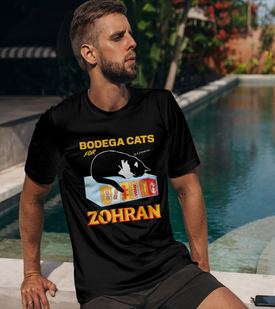 Bodega Cats For Zohran Cat Snack Kitty ZZZohran T-Shirt