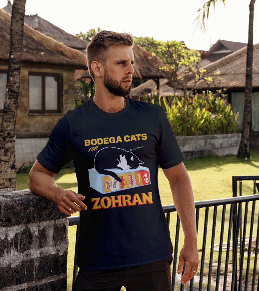 Bodega Cats For Zohran Cat Snack Kitty ZZZohran T-Shirt