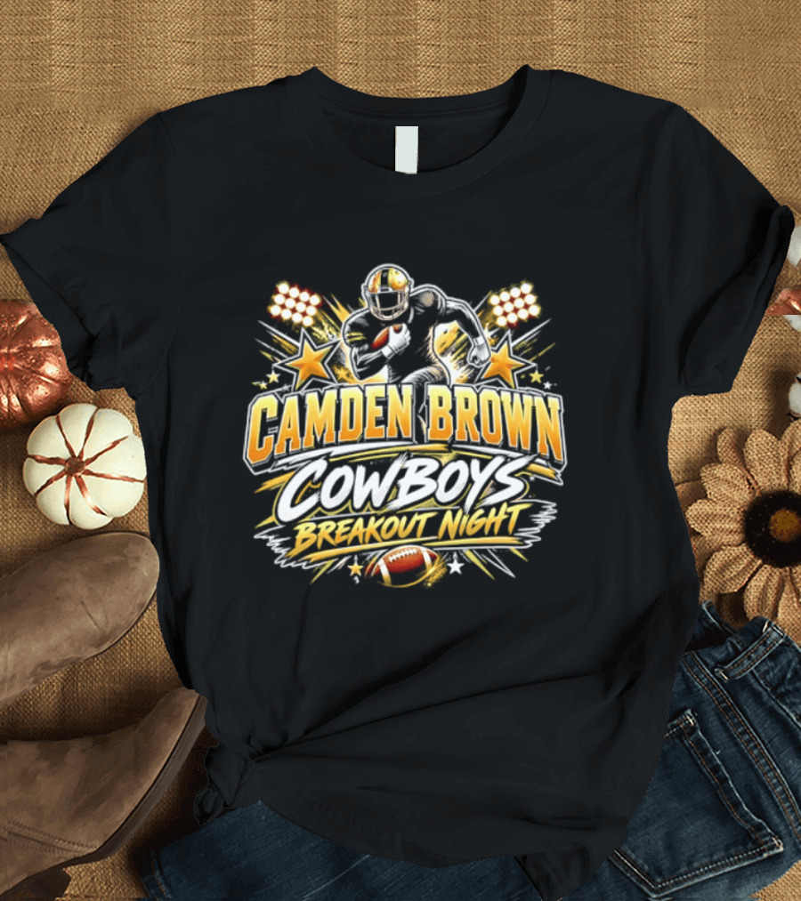 Camden Brown Cowboys Breakout Night Football Player Spotlight T-Shirt