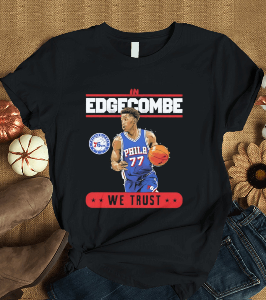 Philadelphia 76ers VJ Edgecombe In Edgecombe We Trust T-Shirt
