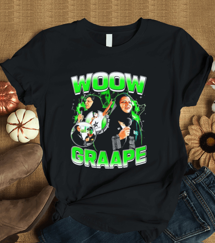 WOOW Graape I Will Sacrifice My Life For Pakistan Enthusiastically T-Shirt