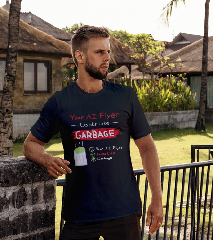 Your AI Flyer Looks Like Garbage Trash Can T-Shirt