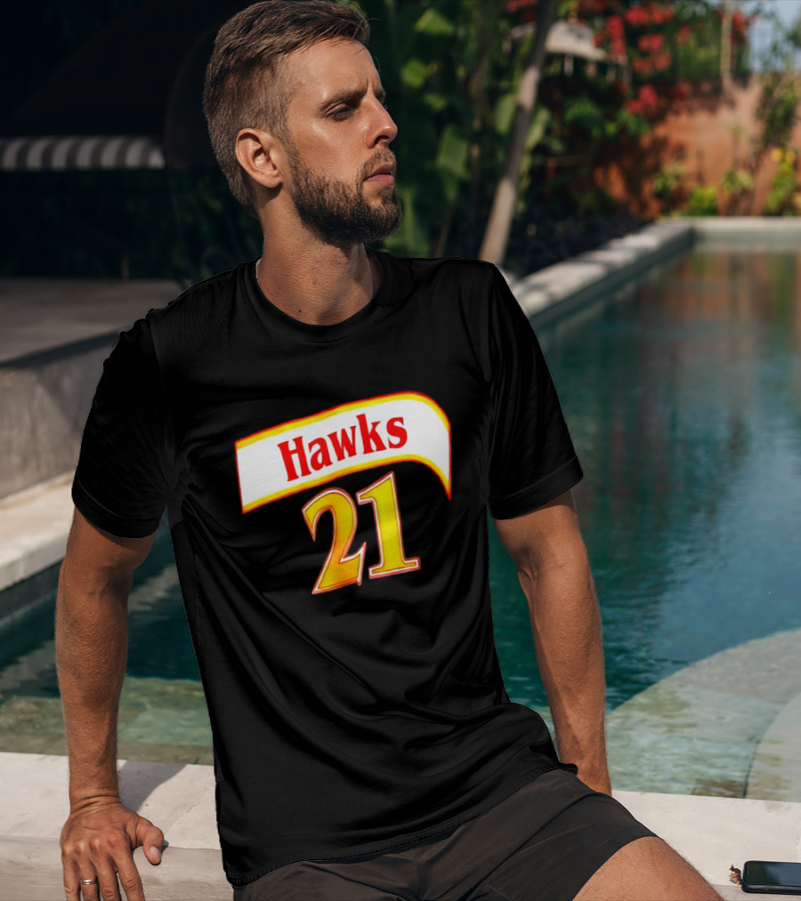 Hawks 21 Basketball Jersey NBA Team Edition T-Shirt