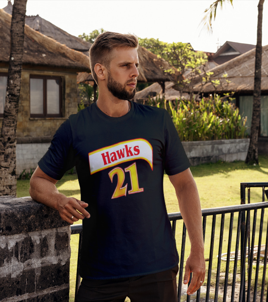 Hawks 21 Basketball Jersey NBA Team Edition T-Shirt