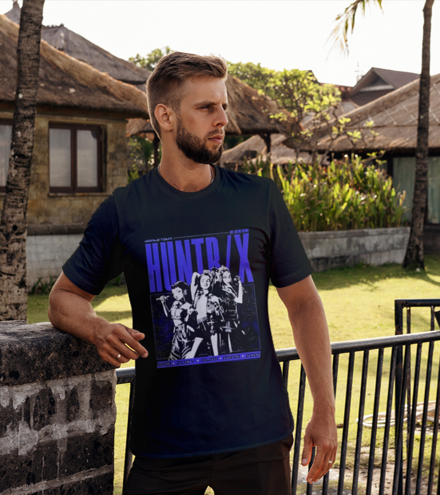 HUNT X World Tour Nira Zoey Rumi Mira Zoe Blue T-Shirt