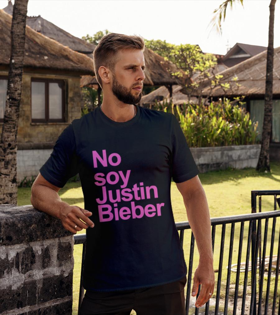 No Soy Justin Bieber Pop Music Celebrity Merchandise T-Shirt