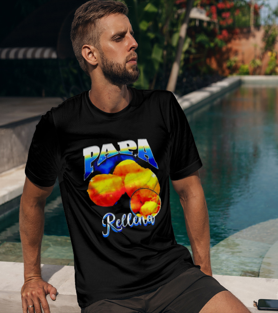 Papa Rellena Bold Text Potato Dish T-Shirt