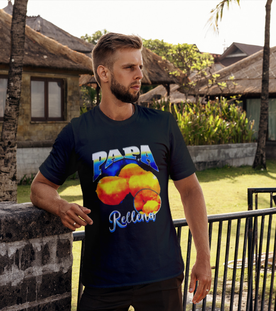 Papa Rellena Bold Text Potato Dish T-Shirt