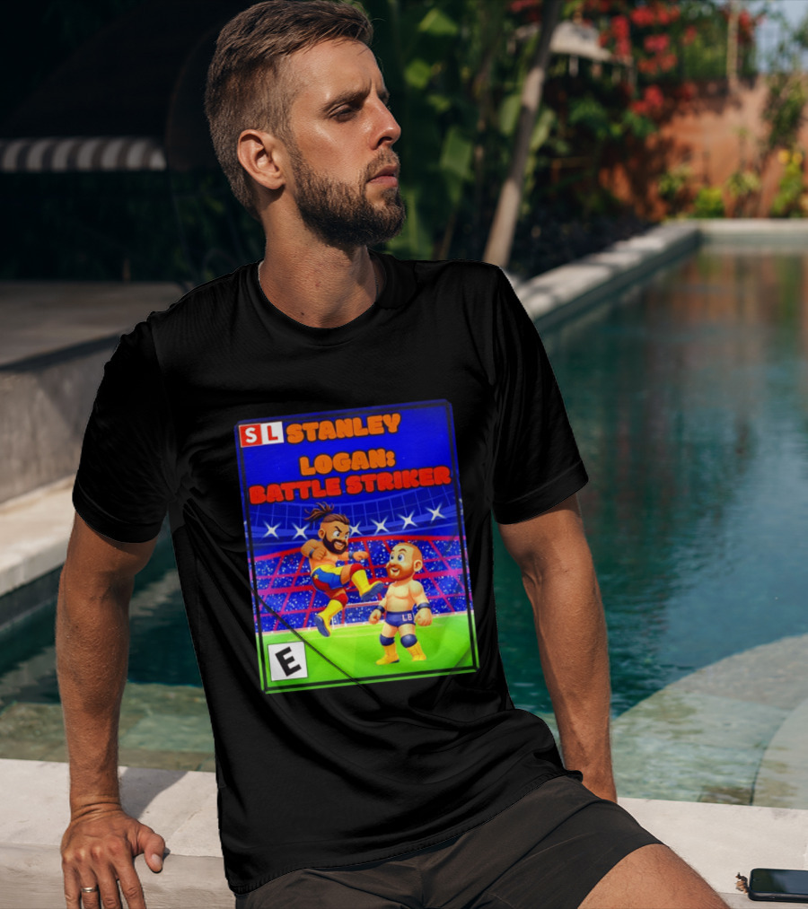 Stanley Logan Battle Striker Wrestling Game Cover T-Shirt