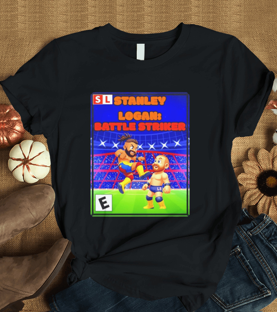 Stanley Logan Battle Striker Wrestling Game Cover T-Shirt