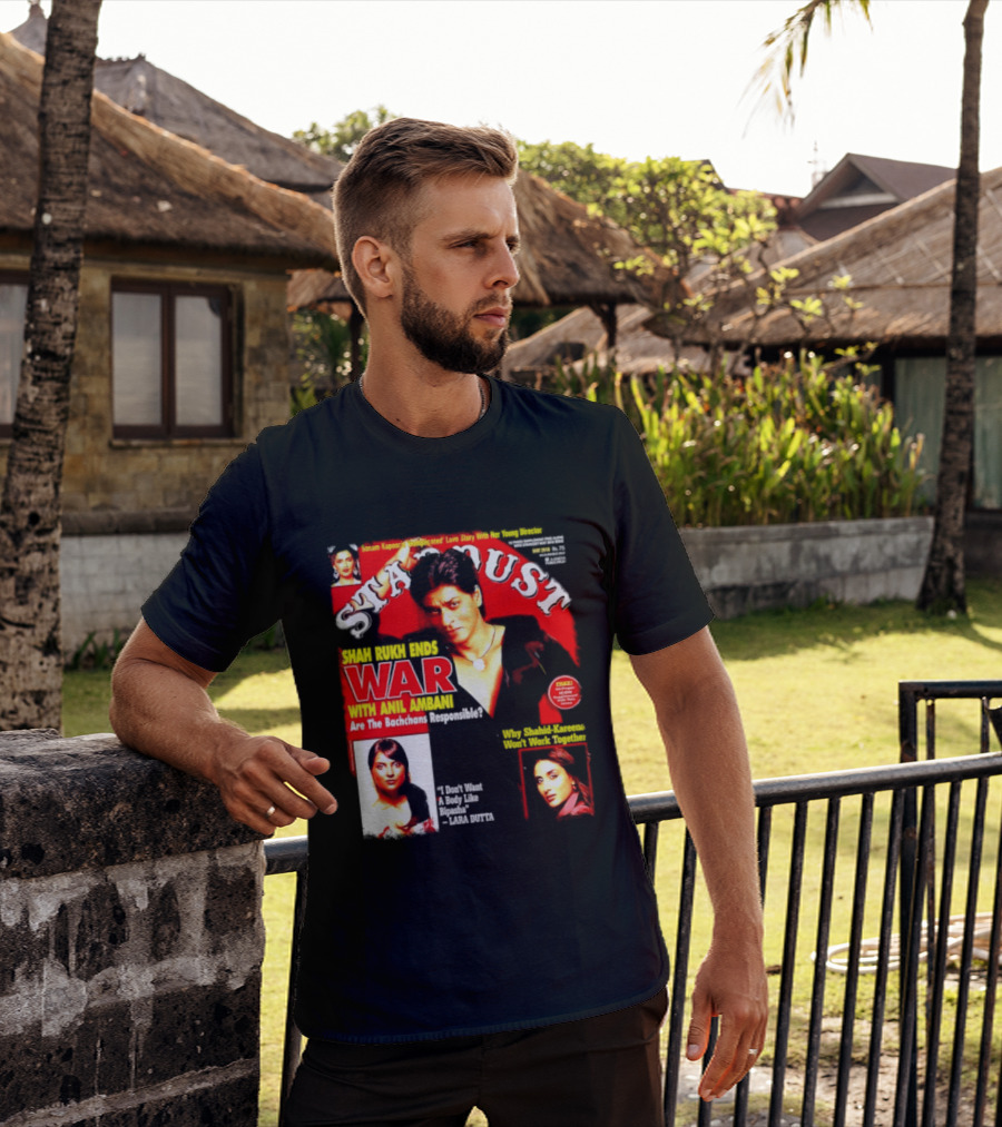 Stardust Magazine May 2010 Shah Rukh Khan Anil Ambani War Are Bachchans Responsible Sonam Kapoor Lara Dutta Interview T-Shirt