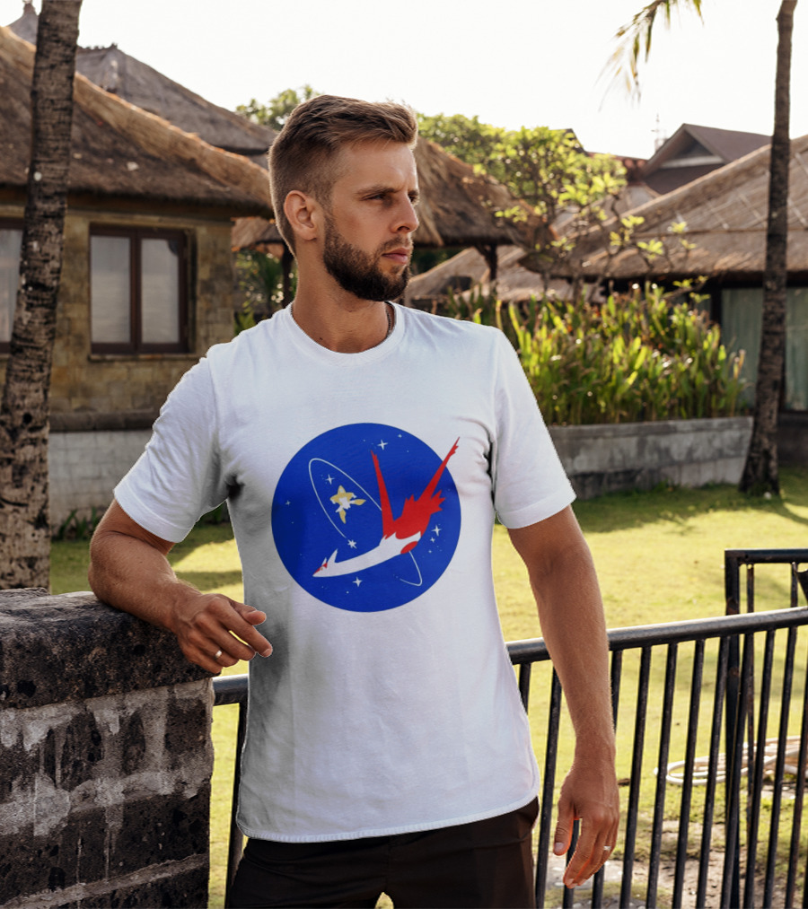 Latias Jirachi Cosmic Voyage In Space T-Shirt