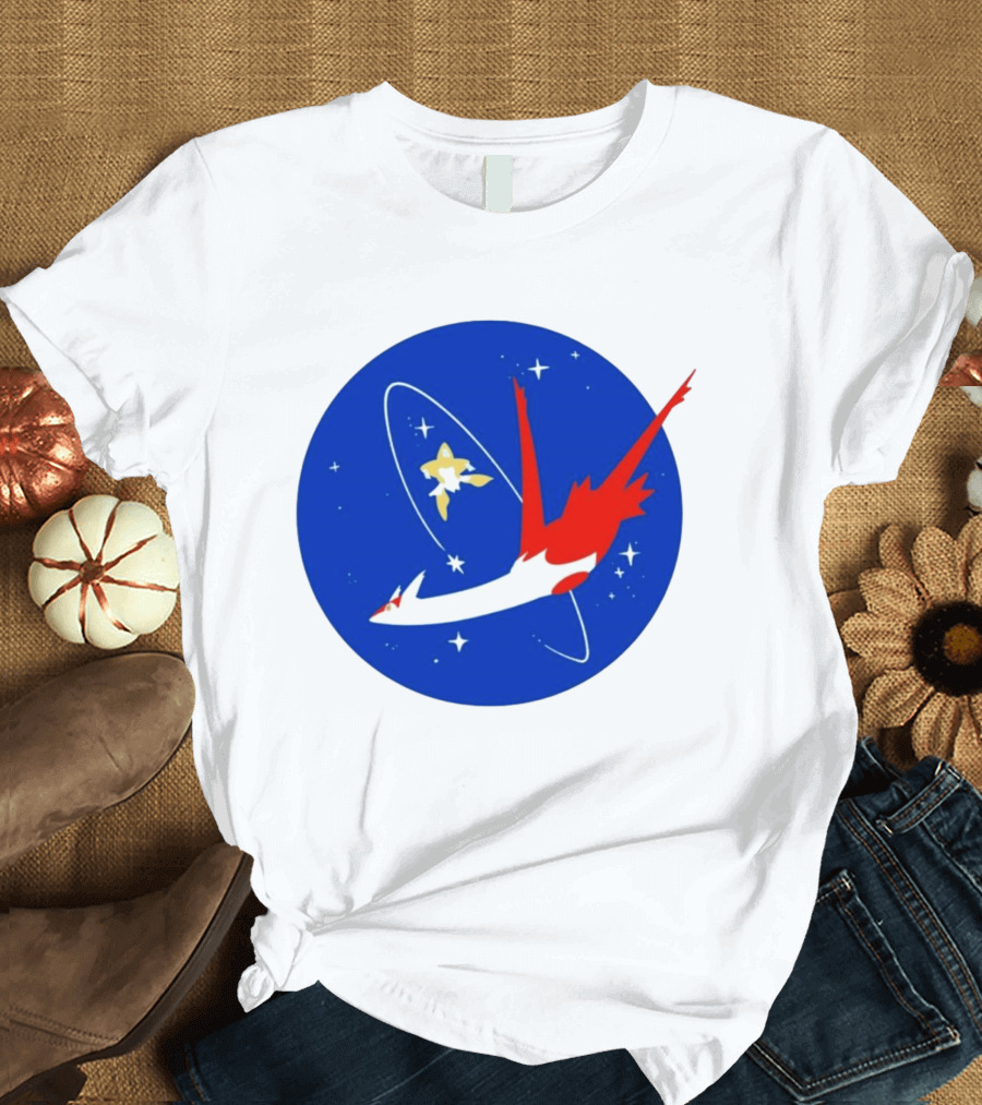 Latias Jirachi Cosmic Voyage In Space T-Shirt