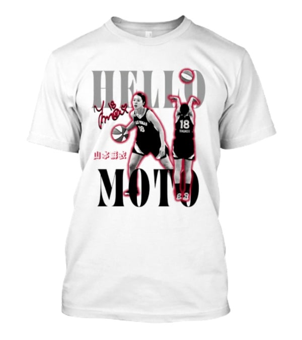 Hello Moto Mai Yamamoto Las Vegas No 18 Basketball T-Shirt