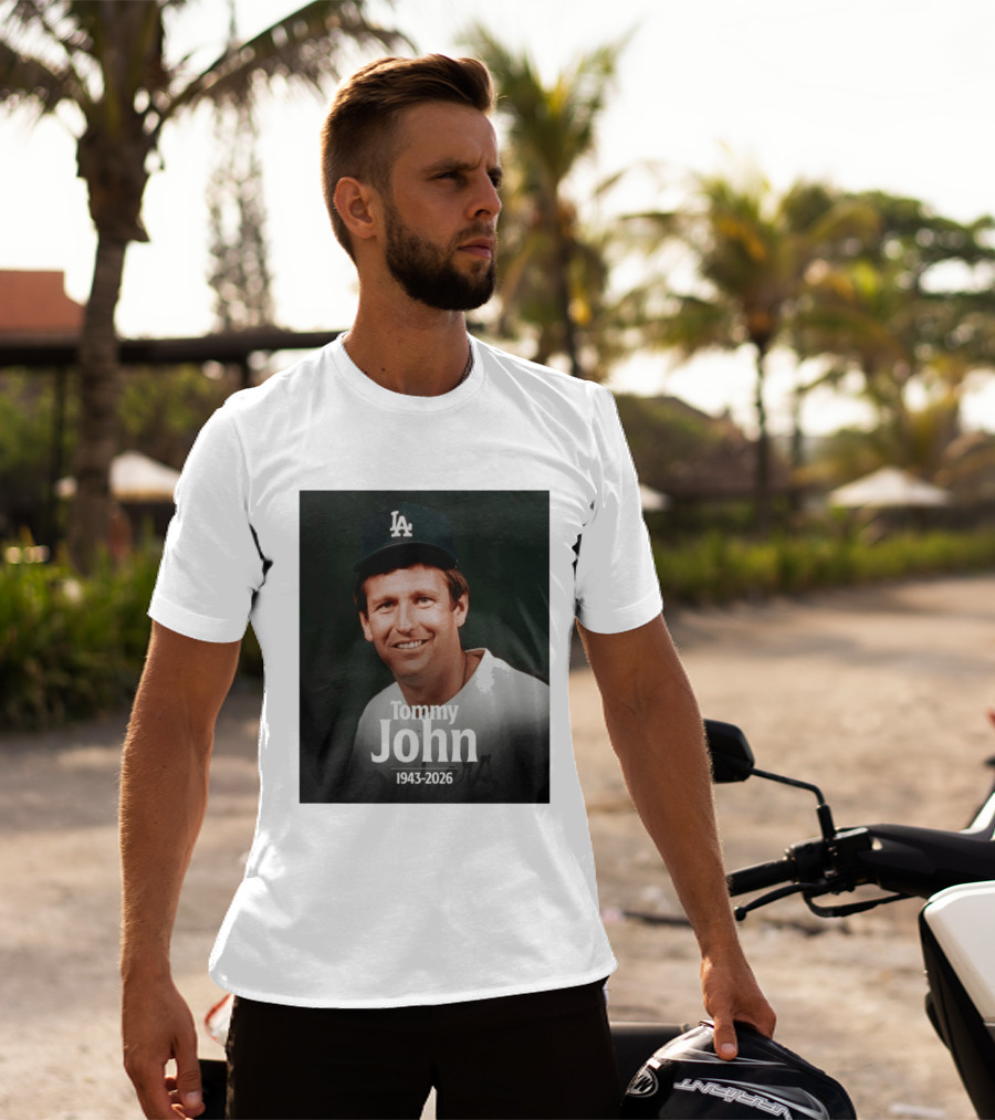 Tommy John 1943 2026 Los Angeles Baseball Memoriam T-Shirt
