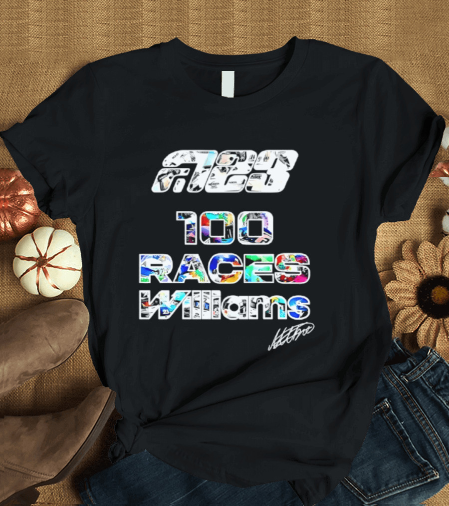 Alex Albon 23 100 Races Williams T-Shirt