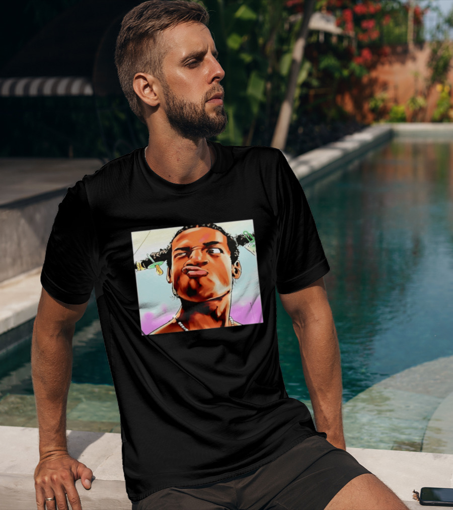 ASAP Rocky Hip Hop Rap Mob Pouty Face Meme T-Shirt