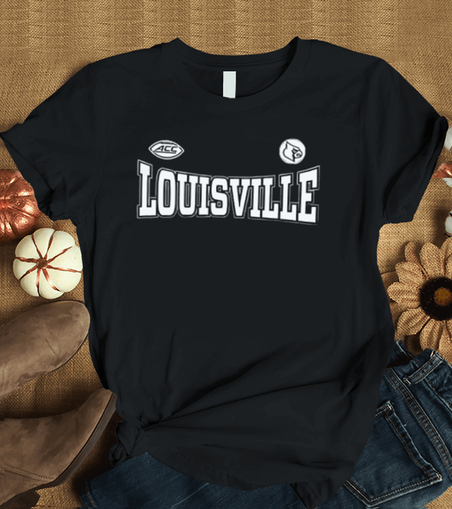 Louisville Cardinals 2026 For The Ville Football Two Sided T-Shirt