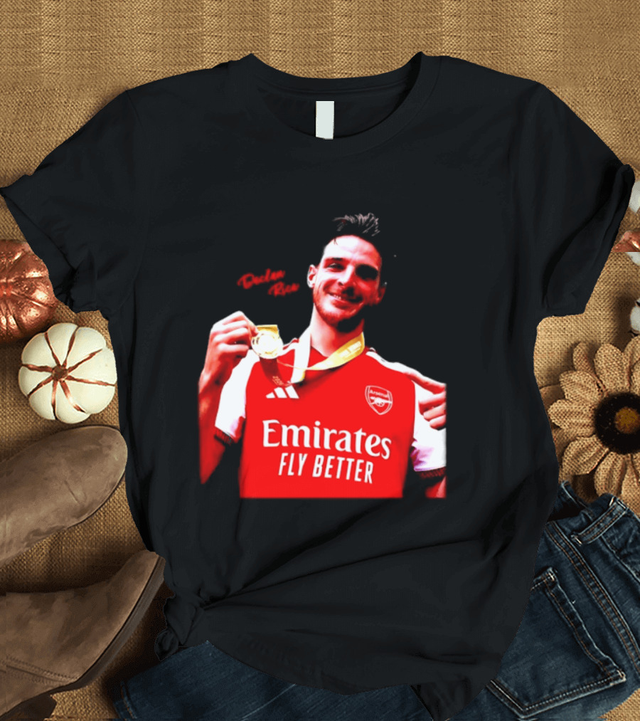 Declan Rice Arsenal Premier League Winner 2026 Emirates Fly Better T-Shirt