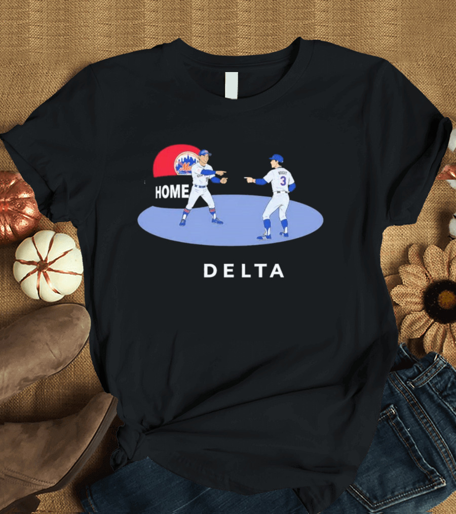 NY Mets Home Delta Carson Benge A.J. Ewing Spider Man Pointing Meme T-Shirt