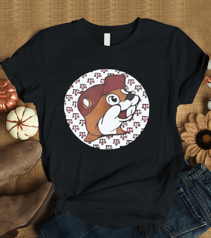 Texas A&M X Buc Ee's Unique TX Football Mashup Two Sided T-Shirt