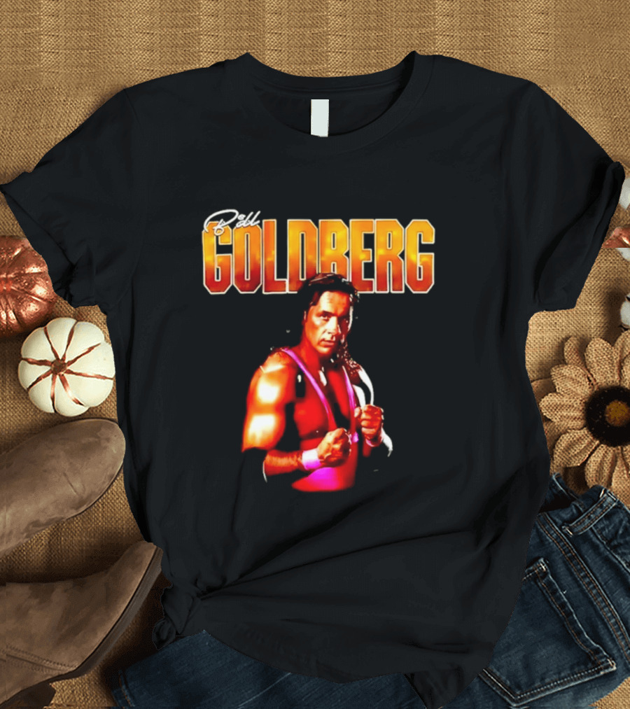 Bill Goldberg Bret Hart Portrait Wrestling Legends T-Shirt