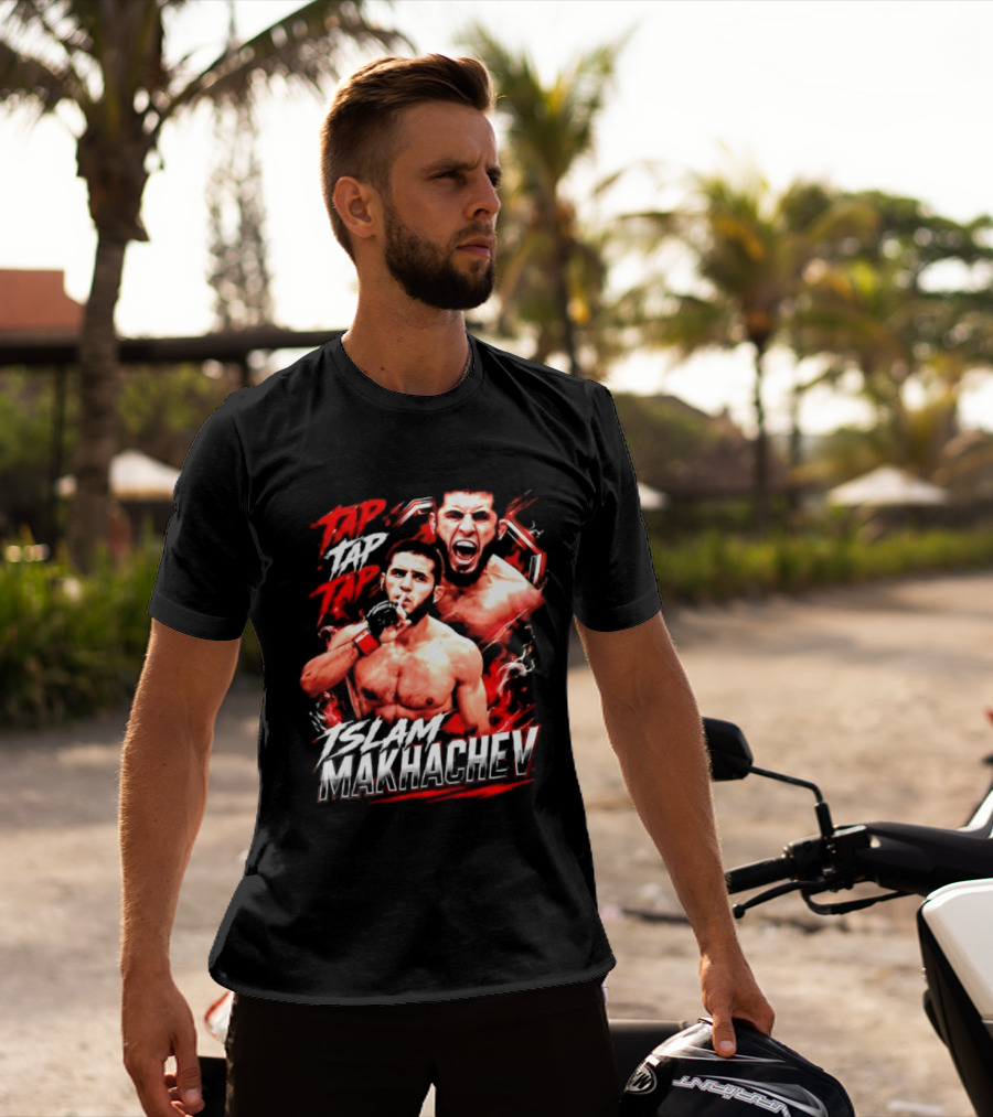 Islam Makhachev Tap Tap Tap UFC MMA Mixed Martial Arts Fighter T-Shirt