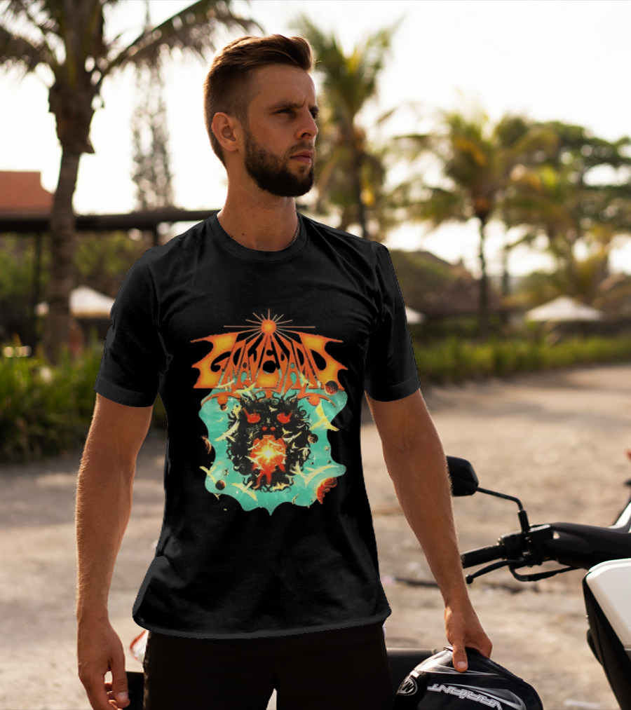Graveyard Cosmic Energy Explosion With Surreal T-Shirt