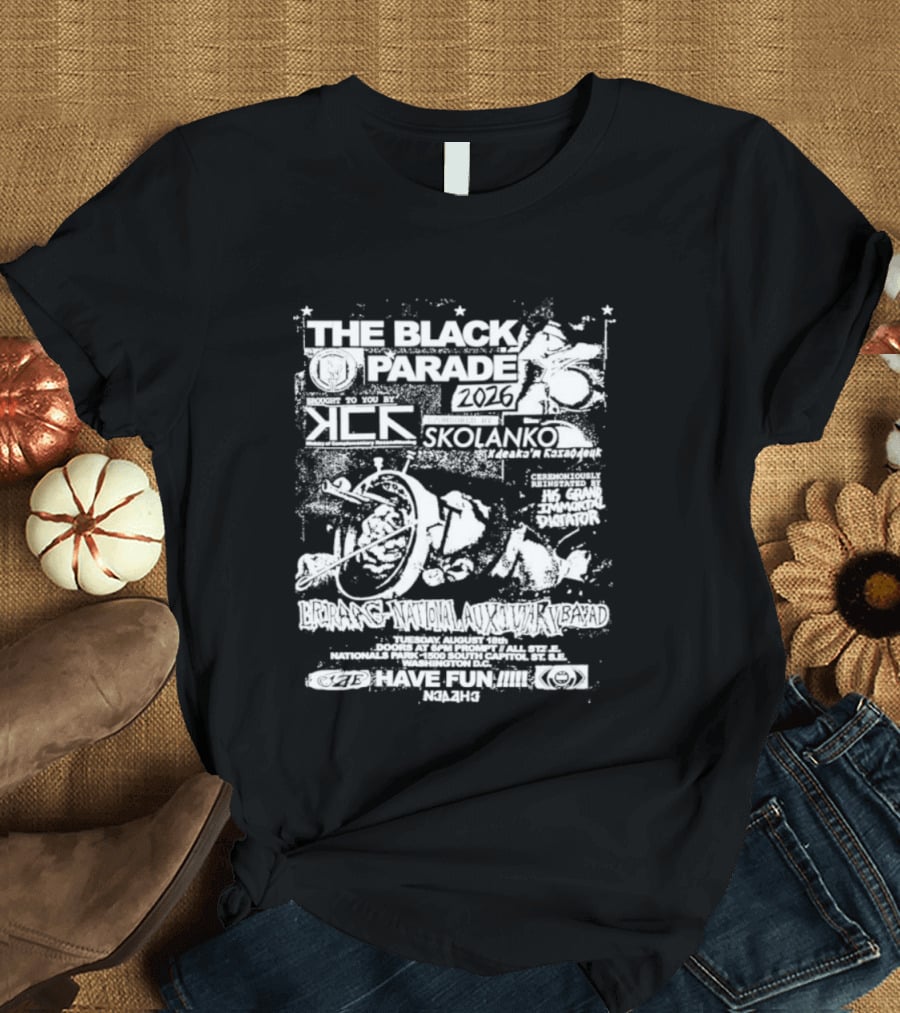 The Black Parade 2026 Briraag National Auxiliary Bayad Presented By Skolanko T-Shirt